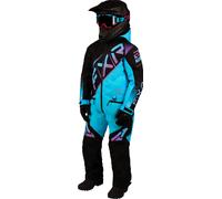 FXR CX 2023 Youth One Piece Snowmobile Suit, black-blue, size 12