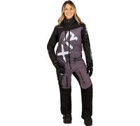 FXR CX F.A.S.T. Insulated 2023 Ladies One Piece Snowmobile Suit, black-grey, size 4 for Women