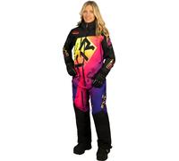 FXR CX Lite 2023 Ladies One Piece Snowmobile Suit, black/multicoloured, size 10