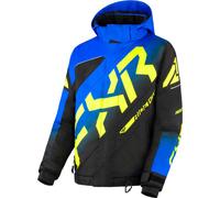 FXR CX Youth Snowmobile Jacket, black/grey/red, size 14