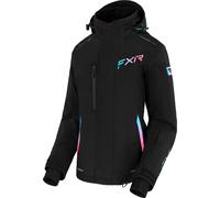 FXR Edge 2-in-1 Ladies Snowmobile Jacket, black/hotpink, size 14