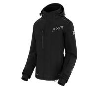 FXR Edge 2-in-1 Ladies Snowmobile Jacket, black-silver, size M for Women