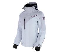 FXR Edge 2-in-1 Ladies Snowmobile Jacket, black-grey, size XL for Women