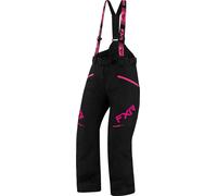 FXR Fresh 2023 Ladies Snowmobile Bib Pants, black/hotpink, size 2