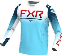 FXR Helium 2023 Motocross Jersey, white-blue, size M for Men