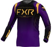 FXR Helium 2024 Motocross Jersey, black/purple/gold, size XS