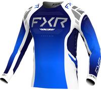 FXR Helium 2025 Youth Motocross Jersey, white-blue, size S