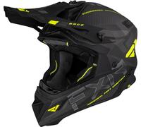FXR Helium Carbon 2023 Motocross Helmet, black/grey/yellow, size XS (53/54)