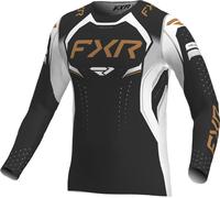 FXR Helium Edge Motocross Jersey, black-white-brown-gold-beige, size L for Men