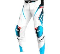 FXR Helium Edge Motocross Pants, white/blue/red, size 32
