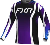 FXR Helium Infinity Motocross Jersey, black-white-purple, size M for Men