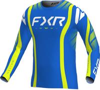 FXR Helium Infinity Motocross Jersey, white-blue-yellow, size XL for Men