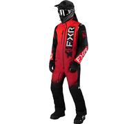 FXR Helium Insulated 2023 One Piece Snowmobile Suit, black-white-red, size L for Men