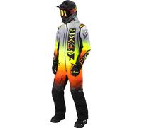 FXR Helium Lite 2023 One Piece Snowmobile Suit, grey-orange, size S for Men