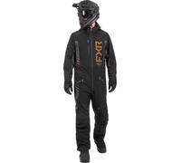 FXR Helium Lite 2025 1-piece Snowmobile Suit, black-brown-gold, size S for Men