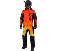 FXR Helium Lite 2025 1-piece Snowmobile Suit, black/orange, size XS