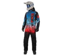 FXR Helium Lite Monosuit Plaid Blue/Red HazeXS Blue,Red Haze