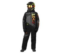 §FXR Helium Monosuit Youth Black-Charcoal-Inferno§