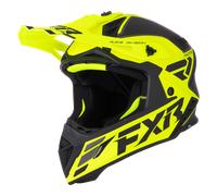 FXR Helium Logo Carbon Motocross Helmet, black-yellow, size M for Men
