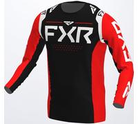 FXR Helium RaceDiv Motocross Jersey, black-white-red, size XS for Men