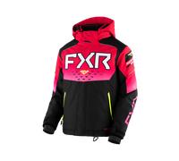 §FXR Helium Snow Jacket Youth Black-Raspberry Fade-Hi Vis§