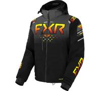 FXR Helium X 2-in-1 2023 Snowmobile Jacket, black-grey-orange, size M for Men