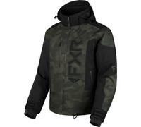 FXR Helium X 2-in-1 2025 Snowmobile Jacket, green, size L for Men