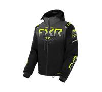 FXR Helium X 2-in-1 2023 Snowmobile Jacket, black-grey-yellow, size S