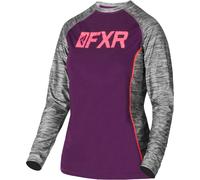 FXR Helium X Tech Ladies Functional Shirt, grey-purple, size M for Women