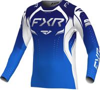 FXR Helium Youth Motocross Jersey, white-blue, size XL