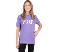 FXR Hydrogen Premium Youth T-Shirt Amethyst/WhiteS Amethyst,White