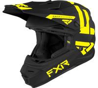 FXR Legion MX Gear Youth Motocross Helmet, black-yellow, size M