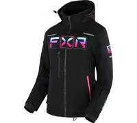FXR Maverick 2-in-1 Ladies Snowmobile Jacket, black/multicoloured, size 6