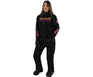 FXR Maverick F.A.S.T. Insulated Ladies One Piece Snowmobile Suit, black/fuchsia, size 12