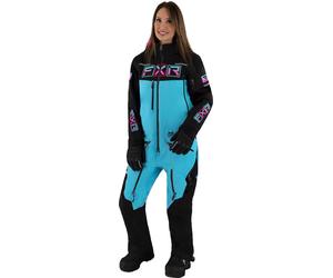 FXR Maverick F.A.S.T. Insulated Ladies One Piece Snowmobile Suit, blue/black, size 12