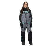 FXR Maverick F.A.S.T. Insulated Ladies One Piece Snowmobile Suit, black-grey, size 10 for Women