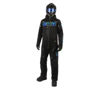 FXR Maverick Lite One Piece Snowmobile Suit, black-blue-yellow, size S for Men