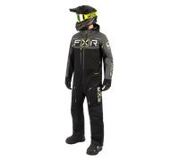 FXR Maverick Lite One Piece Snowmobile Suit, black-grey-yellow, size 2XL