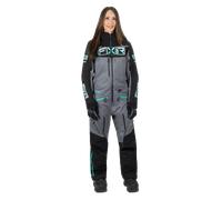 FXR Maverick Lite Ladies One Piece Snowmobile Suit, black-grey, size 4 for Women