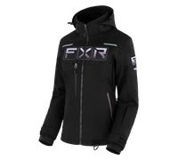 §FXR Maverick Snow Jacket Women Black-Muted Grape Fade§