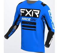 FXR Off-Road RaceDiv Motocross Jersey, black-blue, size 2XL for Men