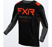 FXR Off-Road RaceDiv Motocross Jersey, black/grey/red, size S