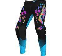 FXR Podium 2023 Youth Motocross Pants, black-pink, size 24