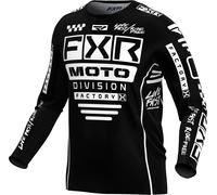 FXR Podium 2024 Youth Motocross Jersey, black-white, size M
