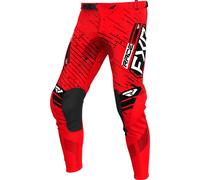 FXR Podium 2025 Motocross Pants, black-white-red, size 28 for Men