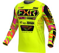 FXR Podium 2025 Youth Motocross Jersey, pink-purple-yellow, size M