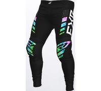 FXR Podium Colored Motocross Pants, black/green, size 36