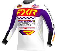 FXR Podium Gladiator Motocross Jersey, black-white-purple, size XS for Men