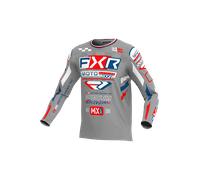 FXR Podium Gladiator MX Jersey Grey/White/RedS Grey,White,Red