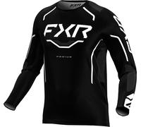 FXR Podium Relay Motocross Jersey, black-white, size M for Men